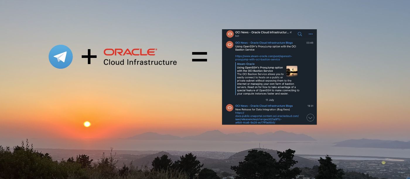 Stay up-to-date with Oracle Cloud Infrastructure (OCI) News Bot